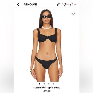 L Space Stella Bikini Top in Black